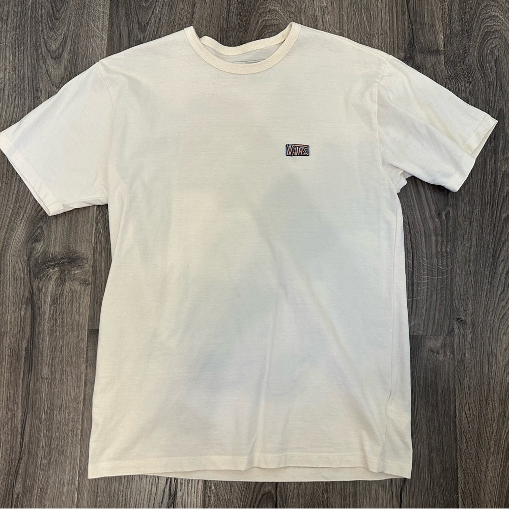 Vans Men's Light Yellow T-Shirt